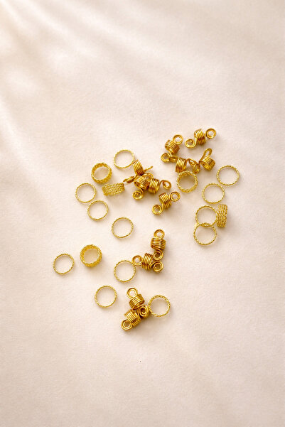 suprizegift Bohemian Hair Ring Hair Ring 10-Piece Mixed Ring Set