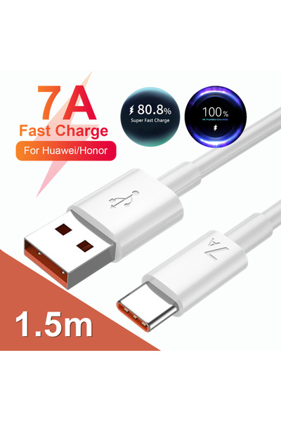 Choice1 كابل شحن فائق السرعة من النوع C بطول 1.5 متر، 7 أمبير، 100 واط، متواف...