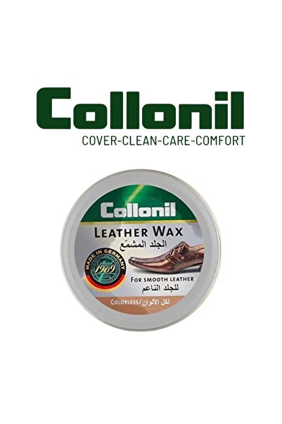 Collonil علبة شمع جلد شفافة 50 مل - ملمع أحذية مغذي عالي اللمعان للعناية الفا...