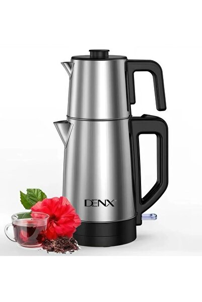 Denx 2200W Stainless Steel Double Electric Kettle 1.8L+1.2L Large & Small