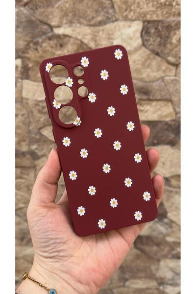 Vip Case Samsung Galaxy S26 Ultra Compatible White Daisy Patterned Silicone S...