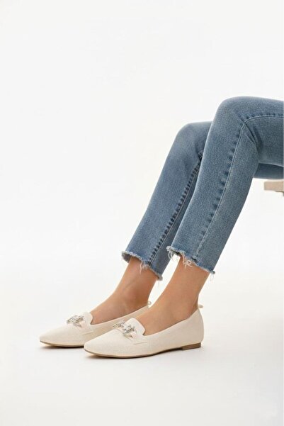 Papuçcity Sprs 03400 Γυναικείες καθημερινές λινές μπαλαρίνες