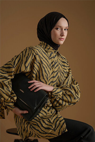 Armine Jakarlı Tunik Yağ Yeşili