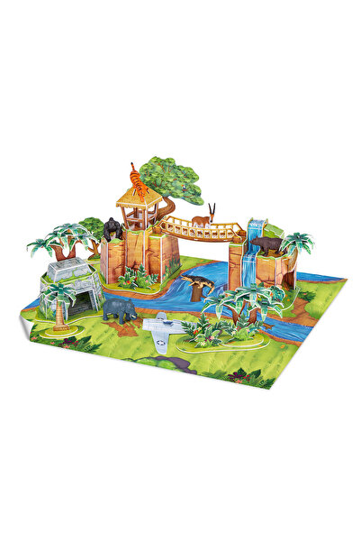 NATIONAL GEOGRAPHIC Kids Orman Hayvanları Oyun Seti 3D Puzzle DS