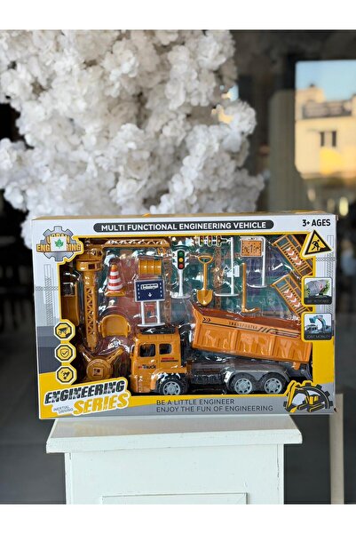 Engineer ENGINEERING SET kamyon vinç inşat trafik ışıklı set 15 parça 42x28cm