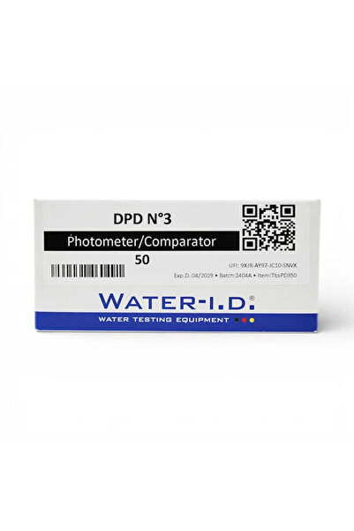 Water-ID DPD No.3 Bağlı Klor Ölçüm Tableti