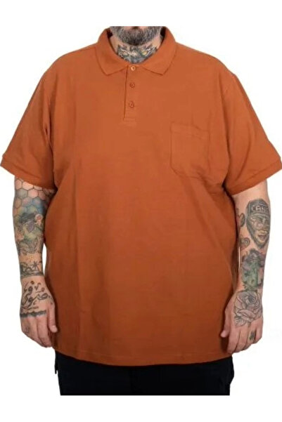 cusseli Large Size Men's Pocketed Classic Piqué Polo Neck T-Shirt 20550 Tarcin