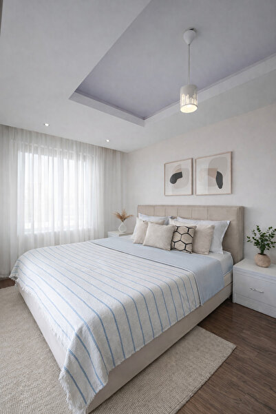 Ascotton 100% موسلين مملوء قطن غطاء سرير - 230x250 سم - 100% موسلين مملوء مزدوج