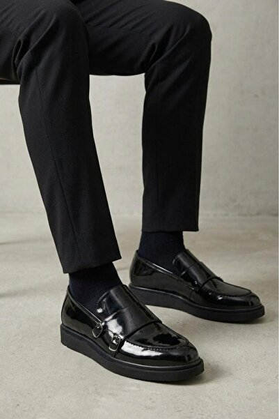 Papuçcity حذاء باشا 03413 للرجال حذاء بنعل أسيتات فينيل الإيثيلين جلد