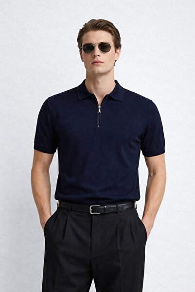 inpool Men'S, Half-Zip, Soft-Textured , Summer-Spring, Knitwear, Polo Neck T-...