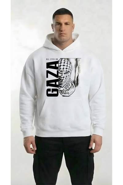 ZoonPort Palestine All Eyes on Gaza Hoodie Free Palestine Unisex 100% Cotton ...