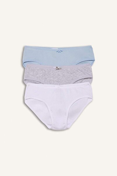DeFacto Rib Knit 3-Pack Slip Panties for Girls H0164A826Sp