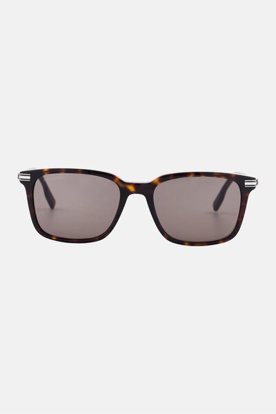 Lacoste Men L6035S Square Sunglasses, Dark Havana Brown