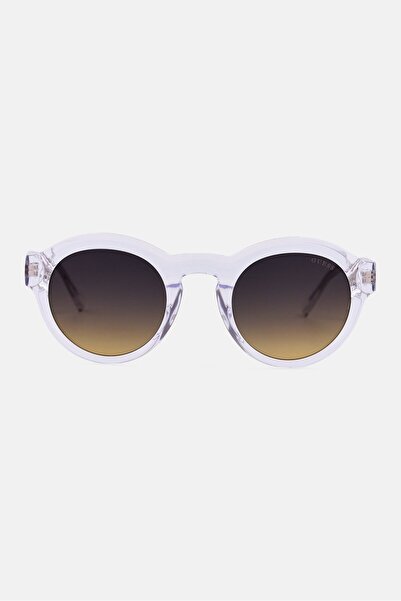 Guess Men GU0020526W49 Round Sunglasses, Transparent