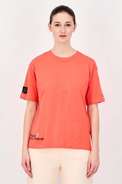 Champion Women Sportswear Fit Short Sleeve Outdoor Top, Coral
