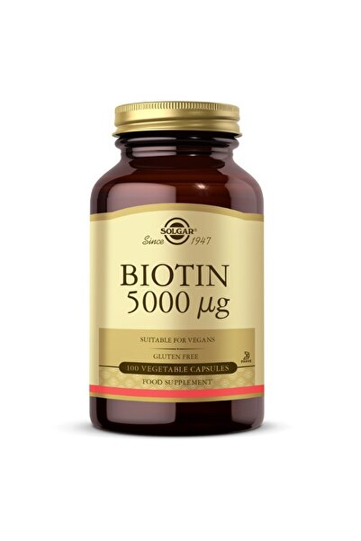 Solgar Biotin 5000 Mcg 100 Kapsül