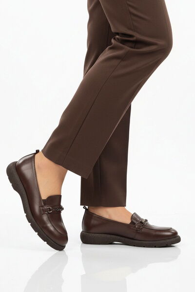 AYAKMOD Maro piele naturală Pantofi casual de damă Premium 44332 Z