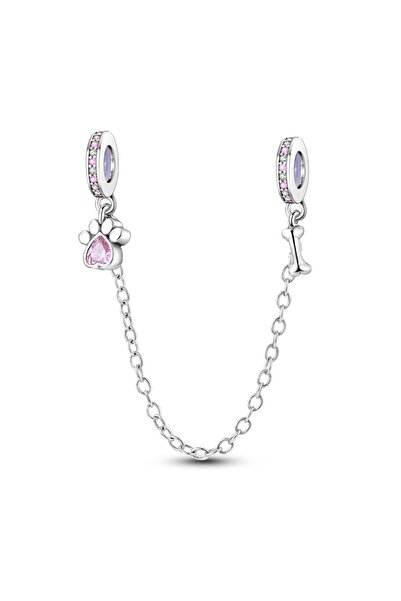 Choice10 KJC547 925 Sterling Silver Safety Chain Aircraft Earth Camera Daisy ...