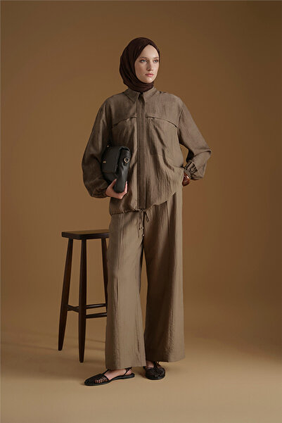 Armine Rayon Karışımlı Takım Haki