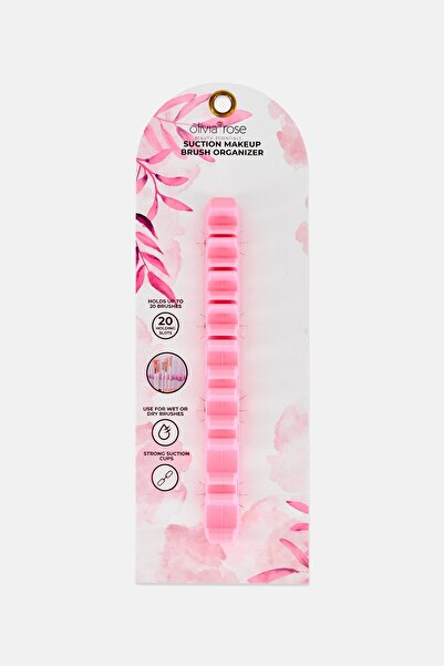 Olivia Rose منظم فرش مكياج سيليكوني لاصق، وردي