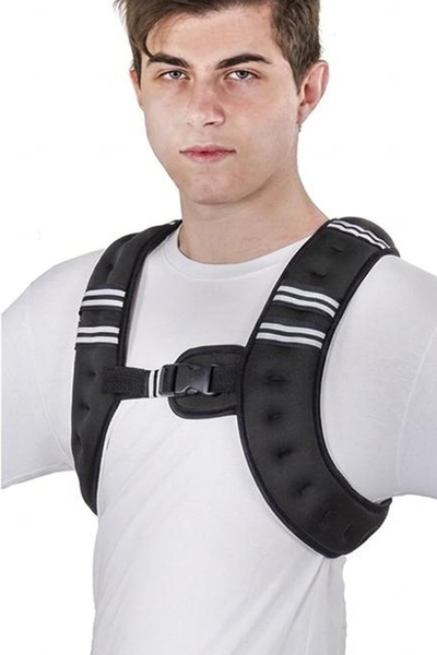 SCUCS 1027 Ağırlık Yeleği - 5 kg Sabit Ağırlık - Siyah - Dayanıklı Neopren Kumaş