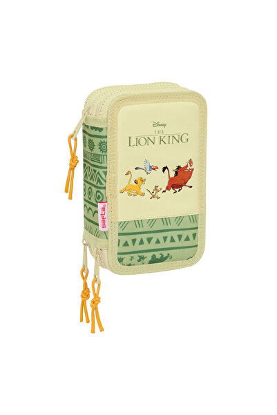 LİON KİNGS Pencil case equipped with 37 pieces, 3 compartments The Lion King ...