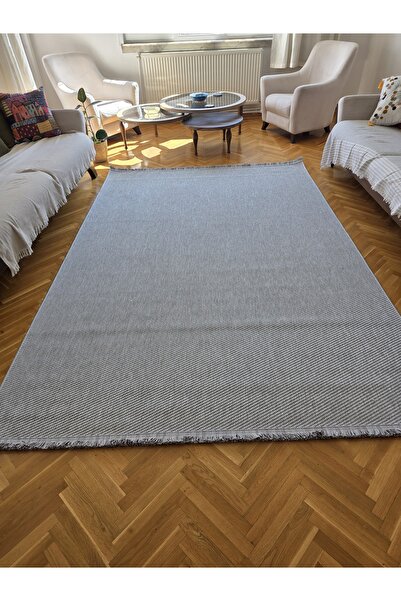 ANUTYA HOME Bordürlü Sisal Gri İskandinav Extra Yumuşak Özel Kesim Kolay Temi...