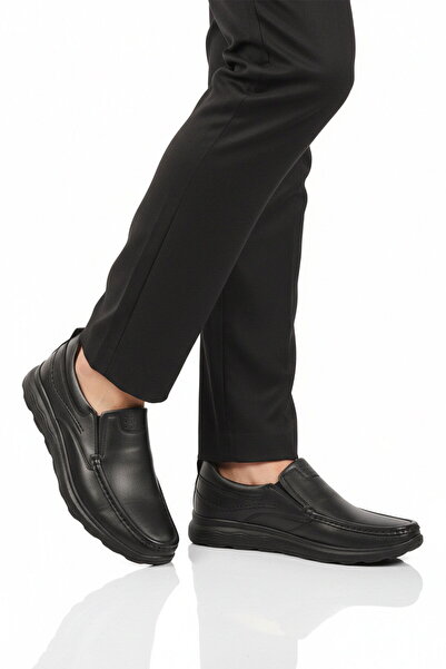 AYAKMOD Ανδρικά παπούτσια casual Premium Black Γνήσιο Δέρμα Ανατομικό 2406 M