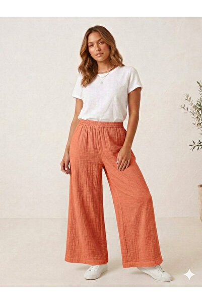 estewoman Muslin Pocketless Trousers