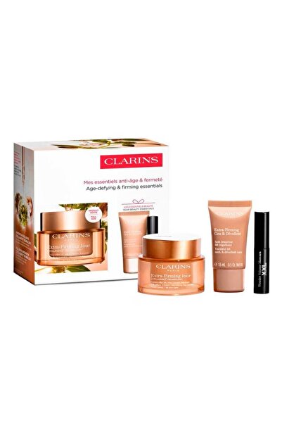Clarins Комплект за екстра стягане – дневен крем против бръчки 50 мл + крем з...