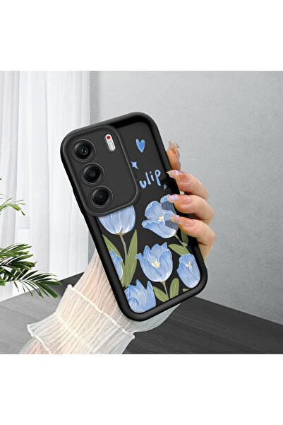 ucuc غطاء سيليكون أسود متوافق مع هاتف تكنو كامون 40 (CM5) مقاوم للصدمات مع حم...