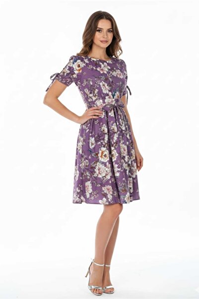 Perdonna Rochie, Perdonna, din voal, mov, 42 EU