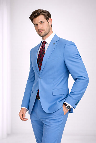 FRANKO CARDİNİ FABIO CASSEL Slim Fit Erkek Takım Elbise - Şık Modern Premium ...