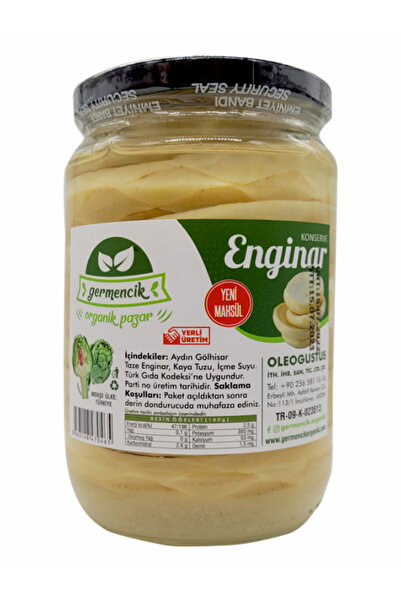 Germencik Organik Konserve Çanak Enginar 660cc (7 'li)