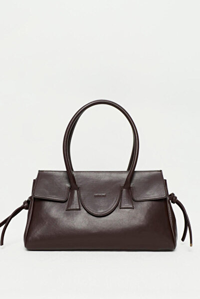 BE BLUE Geantă maro de oraș