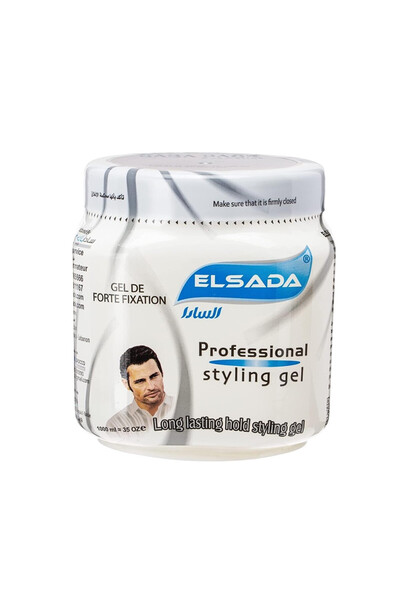 Elsada Long Lasting Styling Hair Gel Grey Matte Hold 1000ml