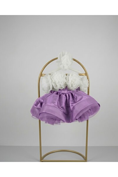 HOBİ Rose Detailed Satin Princess Dress - Special Occasions, Wedding, Event, ...