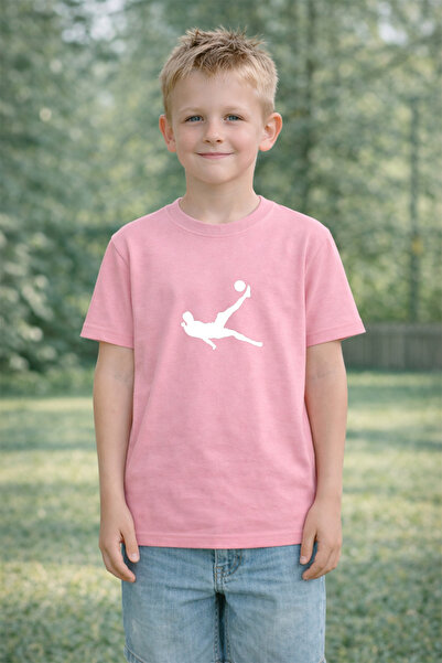 VODEXA Boy's Futbolcuu Printed Kids T-Shirt 100% Cotton – Red Unisex Summer K...