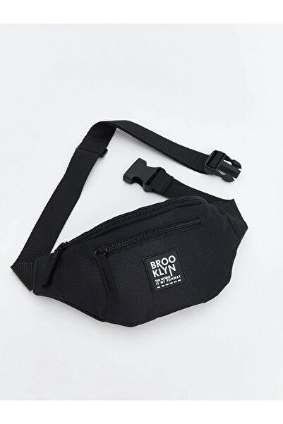 LC Waikiki ACCESORII LCW Geantă de talie pentru băiat cu imprimeu text negru