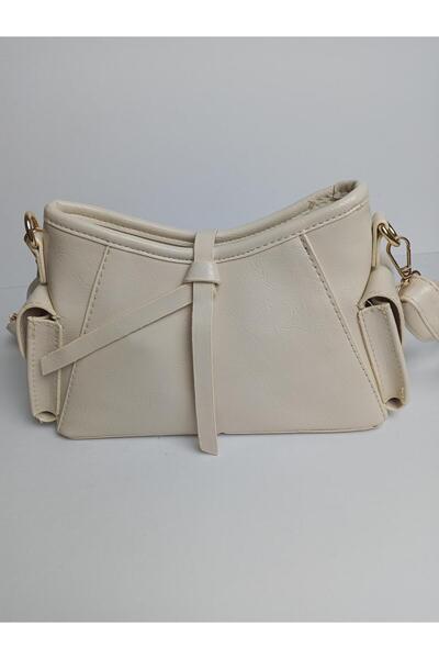 JUST WOMAN Women's Beige Mini Shoulder Bag