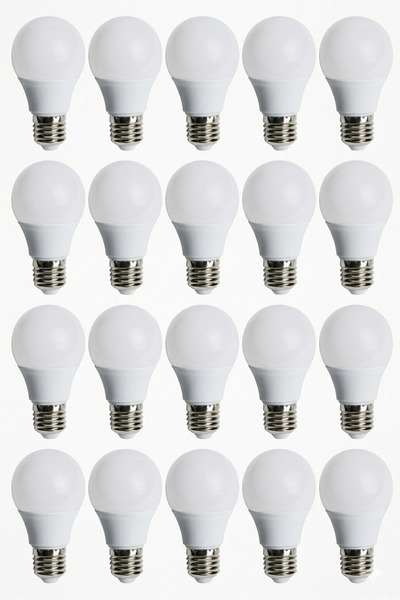 Senipa 9w Led Ampul Beyaz Işık E27 Duy Uyumlu Tasarruflu 20 Lİ Ekonomik Paket