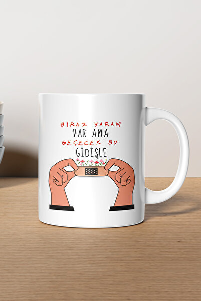 gavebutik كوب هدية من إيمير كان إنيجريك ''وايت'' بتصميم B مطبوع قابل للغسل في...