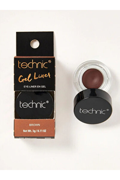 TECHNIC Gel Liner - Brown, Long-Wear Smudge-Proof Eye Liner Pot for Natural &...