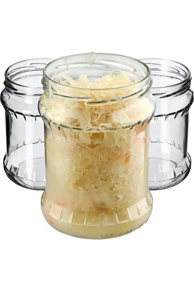 KADAX Borcan pentru conservare cu capac filetat, 82 mm, 500 ml, 8 buc.