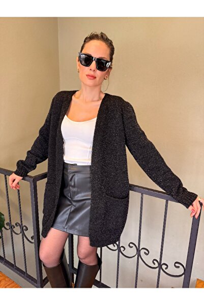 Ali Butik Siyah Simli Hırka