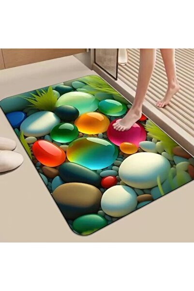 QGC Set de covorașe antialunecare 3D Diatomite 50x80cm și 40x60cm