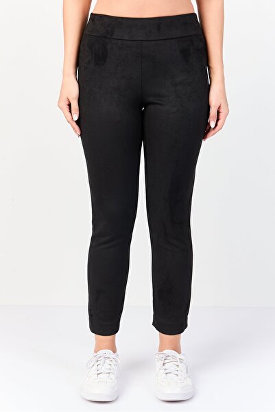 Kesper Women Regular Fit Solid Straight Leg Pants, Black