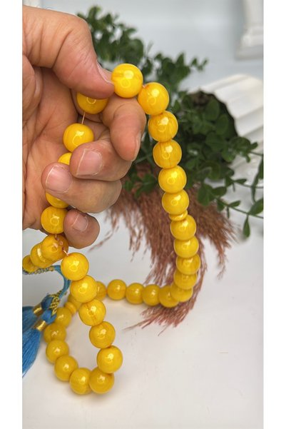 vevasilver Damar Geçişli Sıkma Kehirmen Prayer Beads, Cotton Tassels, Master Craftsmanship