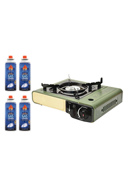 Onetick Fischer Tekli Portatif Çantalı Kamp ve Piknik Ocağı Stop Emniyetli 4 ...