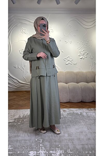 Nuss Ceremony Linen Skirt Suit